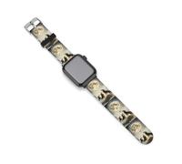 Wolf Howling to The Moon - Correa de reloj compatible con Apple Watch, correas de silicona de repuesto, 42mm/44mm, Silicona, Sin piedra preciosa