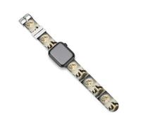 Wolf Howling to The Moon - Correa de reloj compatible con Apple Watch, correas de silicona de repuesto, 38mm/40mm, Silicona, Sin piedra preciosa