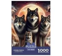 Wolf Impossible Creative Puzzle Challenge - 1000 Piece Art Entertainment for Adults, Gifts 14+ 38x26cm/1000pcs