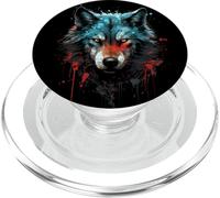 Wolf in Dir Alfa Wolf Lobos Lobo Viking Wolf PopSockets PopGrip para MagSafe
