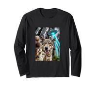 Wolf in the forest trail cam OVNI alien + coyote magic Manga Larga