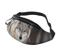 Wolf in the Snow - Riñonera cruzada para hombres y mujeres, impermeable, deportiva, para exteriores, riñonera