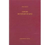 Wolf Leslau Concise Dictionary of Ge'ez (Classical Ethiopic): Ge'e (Tapa blanda)