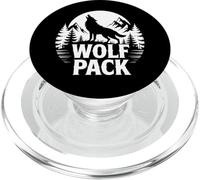 Wolf Lone Wolf Pack Howling Howl Wolf Timber PopSockets PopGrip para MagSafe