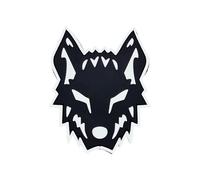 Wolf Morale Wolfpack Lobo Táctico Parche de PVC Manada de Lobos blanco y negro oscuro compatible con velcro parches para gorras, parches tácticos, accesorios Molle, parches para mochilas