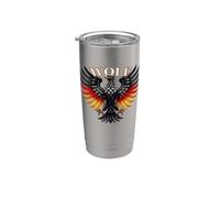 Wolf Nachname Familienname Surname Family Last Name Vaso térmico de acero inoxidable de doble pared