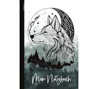 Wolf Notizbuch: Wolfsmotiv auf Notizheft das schöne Geschenk mit Wolf für Frauen und Wolfsfans Buch A5 Dot Grid die kleine Geschenkidee zum Geburtstag für Wölfe Liebhaber und Wolfshund Besitzer