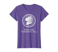 Wolf of Wall Street Stratton Oakmont Camiseta, Mujer, Morado Jaspeado, XS