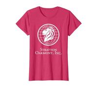 Wolf of Wall Street Stratton Oakmont Camiseta, Mujer, Rojo Jaspeado, 3XL
