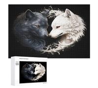 Wolf Puzzle de 1000 piezas para adultos, puzles desafiantes, presión reducida, difícil rompecabezas de madera para niños 12 + (75 x 50 cm)