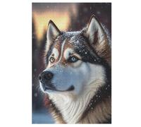 Wolf Puzzle de 1000 piezas, puzle de madera para adultos y niños, rompecabezas imposibles, juego de habilidad para toda la familia (78 x 53 cm)