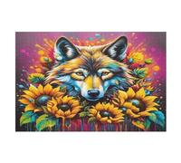 Wolf Puzzle Games for Adults Y Niños - for Creativity And Mindfulness - Challenging Jigsaw Puzzles 1000 Piezas for Family (75×50cm)