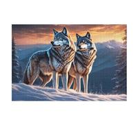 Wolf Puzzle Games for Adults Y Niños - for Creativity And Mindfulness - Challenging Jigsaw Puzzles 1000 Piezas for Family (75×50cm)