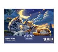 Wolf Puzzle Imposible,desafío for Adults Juego Educativo 1000 Piezas Obra De Arte De Juego De para Adultos Y Niños A Partir De 12 Años 38x26cm/1000pcs