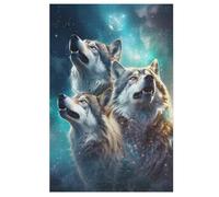 Wolf Puzzles 1000 Piezas para Adolescentes Juguete Creativo de Madera Juego Familiar Nivel de Dificultad Puzles Desafíos 78 × 53 cm