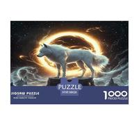 Wolf Puzzles Imposible,desafío for Adults Juego Educativo 1000 Piezas Obra De Arte De Juego De para Adultos, Regalos A Partir De 14 Años 38x26cm/1000pcs