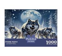 Wolf Puzzles Imposible,desafío for Adults Juego Educativo 1000 Piezas Obra De Arte De Juego De para Adultos Y Niños A Partir De 12 Años 38x26cm/1000pcs