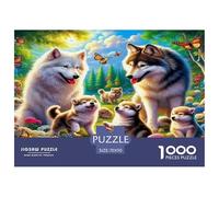 Wolf Rompecabezas 1000 Piezas Animal Estéticos Y Desafiantes Rompecabezas De Desafío Duro Imposible Regalo Para Familiares/Parejas Entretenimiento Creativo Para Adultos Y Niños Mayores 70x50cm/1000pcs