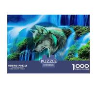 Wolf Rompecabezas 1000 Piezas Animal Estéticos Y Desafiantes Rompecabezas De Desafío Duro Imposible Regalo para Familiares/Parejas para Adultos Y Niños Mayores De 8 Años 38x26cm/1000pcs