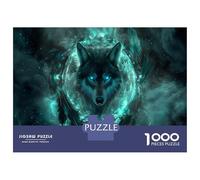Wolf Rompecabezas Imposible,desafío for Adults Wolf Entretenimiento Creativo 1000 Piezas Obra De Arte De Juego De para Adultos, Regalos A Partir De 14 Años 70x50cm/1000pcs