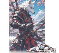 Wolf Samurai Under Sakura Rompecabezas Imposible,desafío for Adults Juego Educativo 1000 Piezas Obra De Arte De Juego De para Adultos, Regalos A Partir De 14 Años 1000pcs (75x50cm)