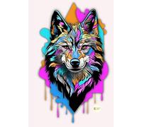 Wolf | softcover | notebook | Journal | organizer |cute journal for teens | trendy school notebook |gift for teen girl | daily writing notebook