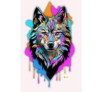 Wolf | softcover | notebook | Journal | organizer |cute journal for teens | trendy school notebook |gift for teen girl | daily writing notebook