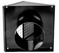 Wolf Sombrerete de pared DN125 Color: negro, para CWL - 2575806