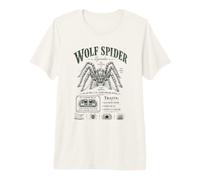 Wolf Spider Lycosidae Arachnid Natural History Camiseta Premium