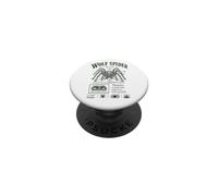 Wolf Spider Lycosidae Arachnid Natural History PopSockets PopGrip Adhesivo