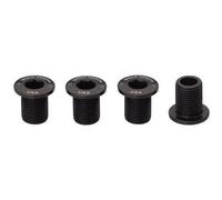 Wolf Tooth Chainring Bolts for 1x - Set of 4 Black 10mm