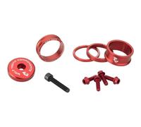 Wolf Tooth Components Blingkit Auriculares Spacer Juego 3/5/10 / 15mm +Tapa Red
