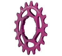 Wolf Tooth Components - Engranaje de aluminio de una sola velocidad 18T, se adapta a cadenas de 3/32 pulgadas, color morado