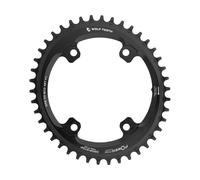 Wolf Tooth Components Plato Elliptical 110 BCD Asymmetric 4 brazos para Shimano GRX negro 46 dientes