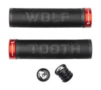 Wolf Tooth Components Puños Echo Lock-On Manillar Negro/Rojo