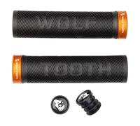 Wolf Tooth Components Puños Echo Lock-On Para Manillar Negro/Naranja