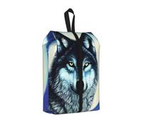 Wolf Under Moon - Bolsa de zapatos para viajes, impermeable, organizador de zapatos para maleta, bolsa de almacenamiento 3 en 1 para entrenadores de gimnasio