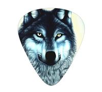 Wolf Under Moon - Juego de 12 púas para guitarra, incluye 3 grosores de púas para guitarras acústicas, ukeleles y más.