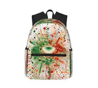 Wolf Under Moon - Mochila ligera con estampado para mujeres y hombres, bonita mochila de viaje con correas para los hombros, Imagen en forma de paraguas, One Size