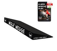 Wolf Wedge Cuña para Sentadillas, Tabla Inclinada para Levantamiento de talón para Mayor Fuerza y Rodillas sobre los Dedos de los pies, Tabla Inclinada para Estiramiento de Pantorrilla, tacón Ancho y