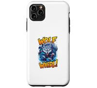 Wolf Whirl Funny Cartoon Wolf | Humour Animal Character Carcasa para iPhone 11 Pro MAX