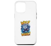 Wolf Whirl Funny Cartoon Wolf | Humour Animal Character Carcasa para iPhone 12 Pro MAX