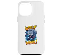 Wolf Whirl Funny Cartoon Wolf | Humour Animal Character Carcasa para iPhone 13 Pro MAX