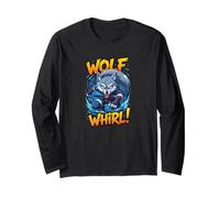 Wolf Whirl Funny Cartoon Wolf | Humour Animal Character Manga Larga