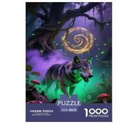 Wolf1000 Pieza Puzzlesanimal Rompecabezas Inteligentes Juguetes Desafiantes para Adultos Adultos Y Niños +14 Años Decoración Hogar38x26cm/1000pcs
