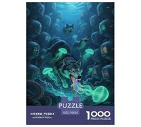 Wolf1000 Piezas Puzzleanimal Rompecabezas Inteligentes Imposible Adultos Y Niños +14 Años Decoración Hogar70x50cm/1000pcs