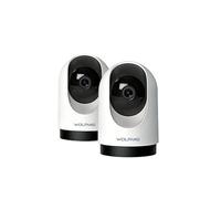 WOLFANG Cámara de Seguridad 2K para Interiores, cámara WiFi de 3 MP, Monitor de bebé con detección de Sonido de Movimiento, rotación de 360°, visión Nocturna, Audio de 2 vías, Cloud/SD, Funciona Solo