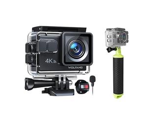 WOLFANG Cámara Deportiva GA100 4K30FPS & Juego de Empuñadura Flotante