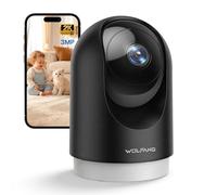 WOLFANG Cámara de vigilancia Interior 2K WiFi 3MP para Mascotas con detección de Sonido de Movimiento, rotación de 360°, visión Nocturna, Audio bidireccional, Nube y SD, Funciona con