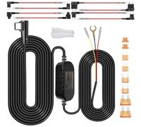 WOLFANG Kit de Cable Duro, Compatible con cámaras de salpicadero WD02/WD03/WD04/WD05/iD100N/iD220/iD240, Cable Oculto para instalación ordenada, fácil instalación, limitador de Voltaje Integrado